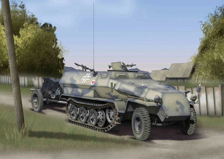 Dragon MILITARY MODEL Dragon 1/72 SdKfz 251/1 Ausf C Halftrack & 3.7cm PaK 35/36 Kit