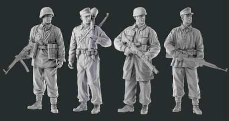 Dragon MILITARY MODEL Dragon Defense of the Reich Soldiers 1944-45 (4) 1/35