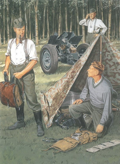 Dragon MILITARY MODEL Dragon German Infantry (3) w/Bivouac  1/35