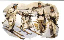 Dragon MILITARY MODEL Dragon  German Ski Troopers (4) 1/35