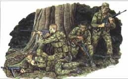 Dragon MILITARY MODEL Dragon Models Military 1/35 Marine Recon Soldiers (4) (Re-Issue) Kit