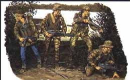 Dragon MILITARY MODEL Dragon Models Military 1/35 USN SEAL Team Set #2 (4) Kit