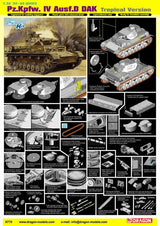 Dragon MILITARY MODEL Dragon  PzKpfw IV Ausf D DAK Tank Tropical Version Smart 1/35
