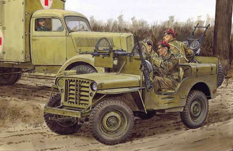 Dragon MILITARY MODEL Dragon SAS 1/4-Ton 4x4 Truck w/4 Crew ETO Smart  1/35