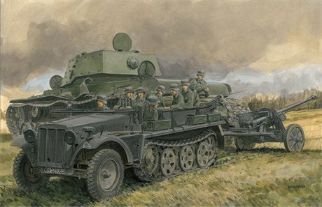 Dragon MILITARY MODEL Dragon SdKfz 10 Ausf A w/5cm Pak 38 Gun  1/35