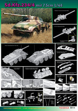 Dragon MILITARY MODEL Dragon  SdKfz 234/4 PzSpahWg w/7.5cm L/48 Gun 1/35
