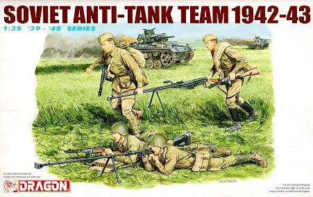 Dragon MILITARY MODEL Dragon Soviet Anti-Tank Team 1942-43 (4)  1/35