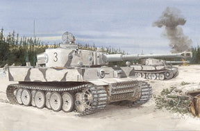 Dragon MILITARY MODELS Dragon 1/35 Pzkpfw VI Ausf E Tiger I sPzAbt502 Initial Production Tank Leningrad 1942-43 (3 in 1) Kit