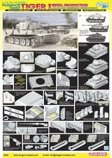 Dragon MILITARY MODELS Dragon 1/35 Pzkpfw VI Ausf E Tiger I sPzAbt502 Initial Production Tank Leningrad 1942-43 (3 in 1) Kit