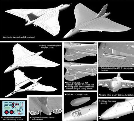 Dragon MODEL AIRCRAFT Dragon 1/200 Avro Vulcan B2 Jet-Pwd Bomber Ascension Island 30th Anniv Falklands War