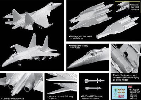 Dragon MODEL AIRPLANES Dragon 1/144 PLA J15 Flying Shark Naval Fighter Kit