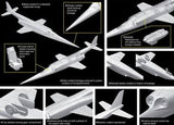 Dragon MODEL AIRPLANES Dragon 1/144 X3 Stiletto USN Experimental Jet Aircraft Twin Pack Kit