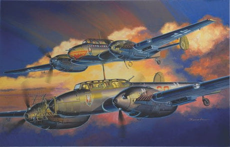 Dragon MODEL AIRPLANES Dragon 1/32 Bf110D/E Nachtjager Fighter (2 in 1) Kit