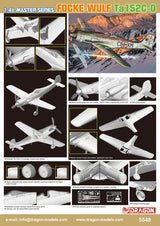 Dragon MODEL AIRPLANES Dragon 1/48 Focke Wulf Ta152C-0 Fighter Kit