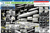 Dragon MODEL SHIPS Dragon 1/350 USS Independence CVL22 Aircraft Carrier Kit