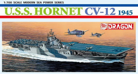 Dragon MODEL SHIPS Dragon 1/700 USS Hornet CV12 Aircraft Carrier 1945 Kit