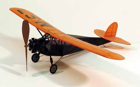 Dumas WOODEN AIRPLANES Dumas Wooden Planes 17-1/2" Wingspan Fairchild Rubber Pwd Aircraft Laser Cut Wooden Kit