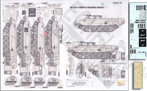 Echelon Decals DECALS Echelon Decals 1/35 Achzarit Cruel Lady Early IDF Heavy Armored Personnel Carrier Pt.2 w/Photo-Etch for MGK
