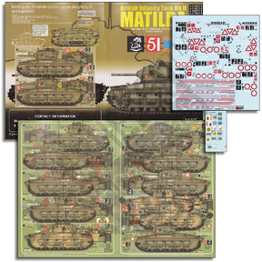 Echelon Decals DECALS Echelon Decals 1/35 British Inf Mk II Matilda 1st Australian Battalion New Guinea Pt2
