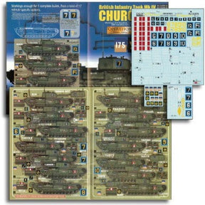 Echelon Decals DECALS Echelon Decals 1/35 British Inf Mk IV Churchill Operation Jubilee Pt1