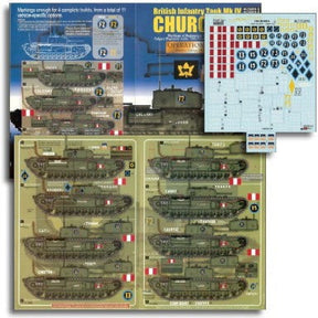 Echelon Decals DECALS Echelon Decals 1/35 British Inf Mk IV Churchill Operation Jubilee Pt2