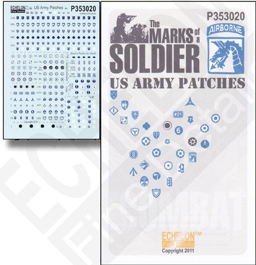 Echelon Decals DECALS Echelon Decals 1/35 Marks of a Soldier US Army Patches