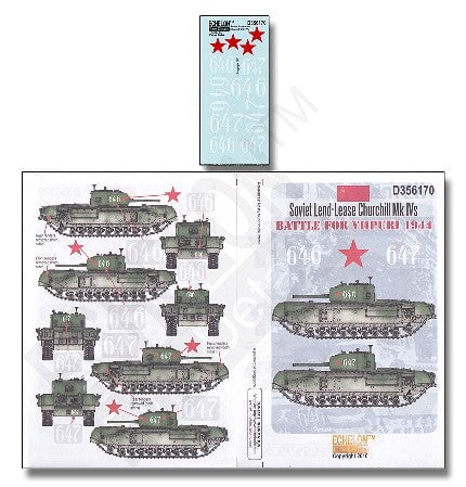 Echelon Decals DECALS Echelon Decals 1/35 Soviet Lend-Lease Churchill Mk IVs battle for Viipuri 1944