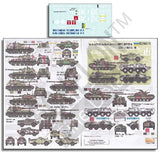 Echelon Decals DECALS Echelon Decals 1/35 Ukraine AFVs Ukraine-Russia Crisis Pt.6 BRDM2, BRDM2RKhb, 2S3, BTR70, BTR80 & T64B