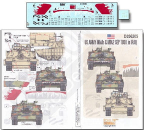 Echelon Decals DECALS Echelon Decals 1/35 US Army M1A1s & M1A2 SEP Tusk Iraq