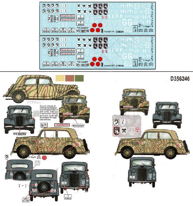 Echelon Decals DECALS Echelon Decals 1/35 WWII German Early War AFV Markings