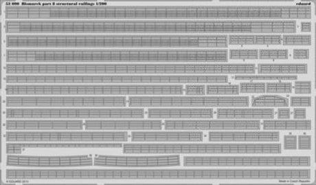 Eduard Eduard 1/200 Bismarck Structural Railings Pt.8 for TRP