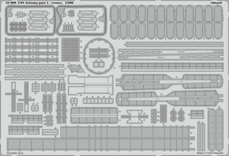 Eduard Eduard 1/200 USS Arizona Cranes Pt.1 for TRP