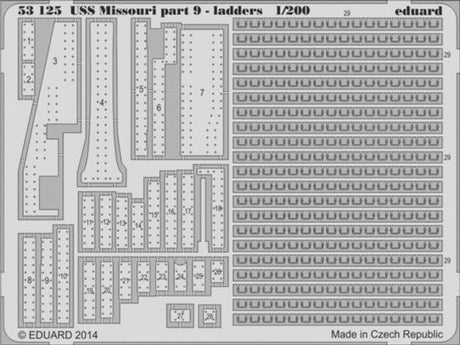 Eduard Eduard 1/200 USS Missouri Ladders Pt.9 for TRP