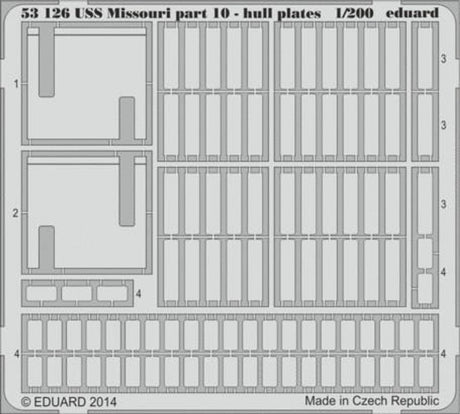 Eduard Eduard 1/200 USS Missouri Pt.10 Hull Plates for TRP