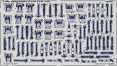 Eduard Eduard 1/200 WWII Kriegsmarine Officers for TRP (Pre-Painted  Self Adhesive)