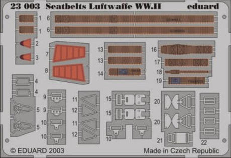 Eduard Eduard 1/24 Eduard Seatbelts Luftwaffe WWII (Pre-Painted)