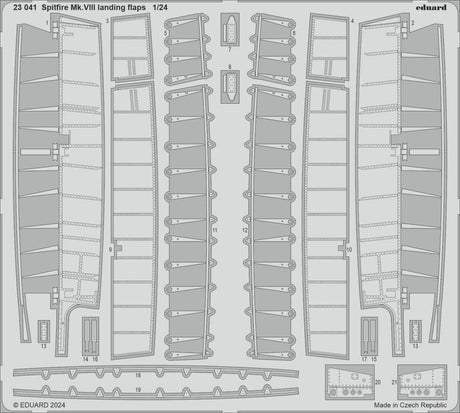 Eduard Eduard 1/24 Eduard Spitfire Mk.VIII landing flaps Photo etched set for AIRFIX