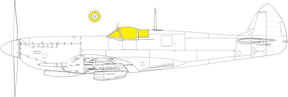 Eduard Eduard 1/24 Eduard Spitfire Mk.VIII TFace MASK for AIRFIX
