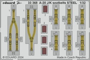 Eduard Eduard 1/32 A-20J/K seatbelts STEEL Zoom set