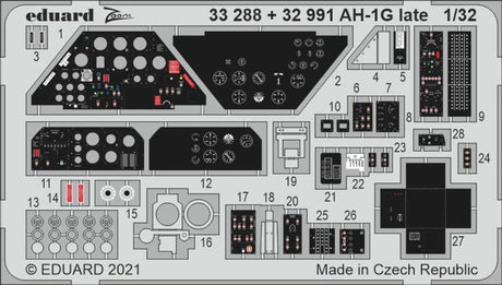Eduard Eduard 1/32 AH-1G late Helicopter Photo Etch for ICM