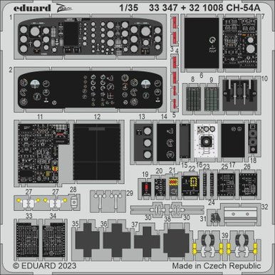 Eduard Eduard 1/32 CH-54A Tarhe Photo Etch for ICM