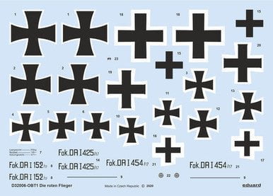 Eduard Eduard 1/32 Decal Die roten Flieger for Meng