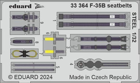 Eduard Eduard 1/32 F-35B seatbelts STEEL Photo etched set
