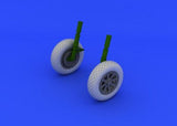 Eduard Eduard 1/32 F-4U1 Wheels w/Diamond Patten Tire for Tamiya (Resin)