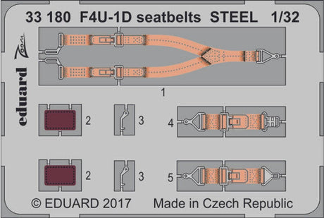 Eduard Eduard 1/32 F4U-1D seatbelts STEEL Photo Etch