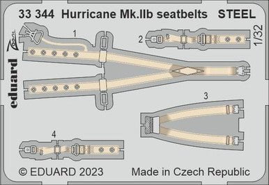 Eduard Eduard 1/32 Hurricane Mk.IIb seatbelts Steel for Revell