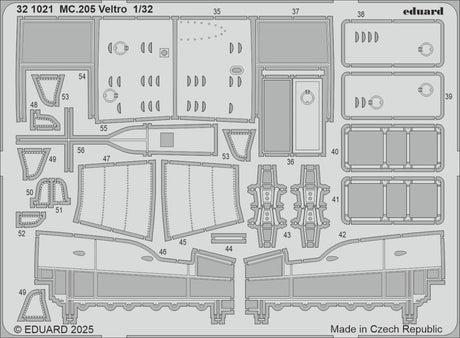Eduard Eduard 1/32 MC.205 Veltro Photo Etch set for ITALERI