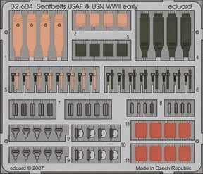Eduard Eduard 1/32 Seatbelts USAF & USN WWII Early (Pre-Painted)