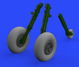 Eduard Eduard 1/32 Spitfire Mk IX Wheels 4-Spoke w/Smooth Tire for TAM (Decals & Resin)