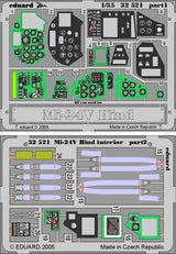 Eduard Eduard 1/35 Mi24V Hind Interior for TRP (Pre-Painted)